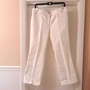 Escada White Ankle Jeans SZ 42 =US Sz12 Pants EUC